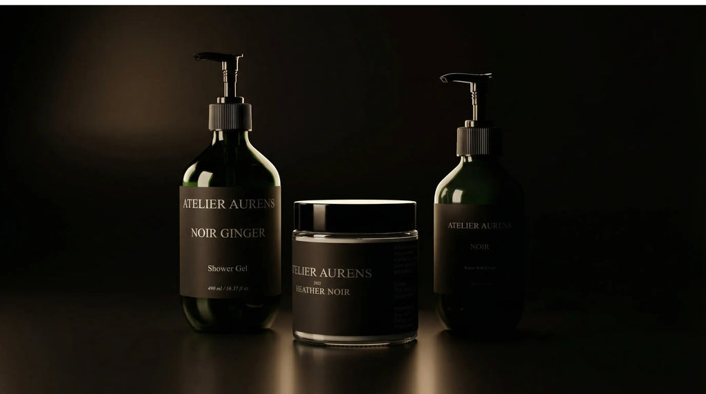 Atelier Aurens NOIR  SPECIAL BOX :NOIR Repair Body Cream, NOIR GINGER – Shower Gel, NOIR HEATHER 100ml.